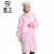 星工（XINGGONG）防静电服 防尘大褂 无尘洁净防护服连帽印字可定制 粉色 S码