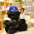 杰之路生日礼物仿真大猩猩毛绒玩具超大金刚公仔带帽猴子抱枕儿童玩偶 戴帽黑色大猩猩-金刚 60CM