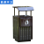 户外垃圾桶不锈钢商用大号环卫公园小区分类垃圾箱室外果皮箱 金箍棒单桶