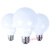 LED三色变光龙珠灯泡球泡e27大螺口G80光源超亮节能灯 G80泡9w白光10只装 其它  其它
