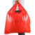 兰诗 DA4074 红色特大号手提式塑料袋方便袋 65*95cm（50个）/包 加厚款
