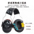 3M隔音耳罩防噪音睡眠工业降噪35db 黑红色H540A耳罩 1副