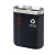 和畅（HC）GPX-126B 室内分类垃圾桶 烤漆 分类环保不锈钢垃圾桶 分类公用果皮桶