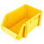 兰诗（LAUTEE）B1# 组合零件盒 螺丝收纳盒 仓储物料元件配件盒塑料盒 黄色450*300*170