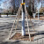 树木支撑固定器支撑架杆杉木松木杨木棍园林绿化防风工程稳定支架 杨木2米长-粗3.5cm全套(4根）