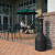 乐柏美（RUBBERMAID）Infinity传统烟蒂桶FG9W3300BLA黑色 机场车站酒店医院商场吸烟区立式烟灰桶烟头收集柱