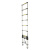 兴航发 铝合金竹节直梯5.4M 铝合金梯子 竹节梯伸缩梯子加厚