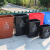大杨102户外垃圾桶20L升棕色湿垃圾 无盖 加厚塑料果皮箱小区物业环保分类筒 定制