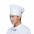 劳保佳 百褶布工作帽 高顶帽 酒店工作厨师纯色蘑菇帽 酒红色 1顶装