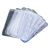 稳斯坦 W7663 (20个)PVC透明工作证卡套 防水胸卡牌套工牌证件套 横款94*117mm(含挂绳)