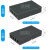 4口SC光纤终端盒光纤盒接线盒光纤终端盒LC接口光缆光纤光端盒 小款黑色