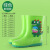 厚创 儿童雨靴 劳保防护 雨鞋大童中筒防水鞋【适合7-15岁】 绿色恐龙 鞋长210mm 