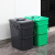 手提垃圾分类垃圾桶大号过滤网商用厨房专用厨余带盖拉圾筒20 20L手提灰色+沥水篮