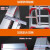 穆运 梯子人字梯折叠伸缩加厚铝合金人字梯室内多功能伸缩楼梯工程梯装修脚架梯（1.5米高红） （1.2米高红）