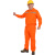 中神盾 SWS-CDS-211 夏季短袖工作服套装男女通用 反光条劳保服 橘红色 S/160（10-99套单价）