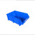 零件盒塑料组合式收纳盒物料盒组立元件盒螺丝配件工具盒储物盒斜 方形盒8#蓝245*170*75