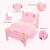 妙普乐芭比娃娃家具全套适用于60厘米芭比娃娃的床玩具家具全套木制小床 大号娃娃床60cm 木质