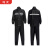 鸣灵 MLS-ZY001 反光雨衣套装 双层 1套 3XL 黑色