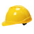星工（XINGONG）安全帽 新国标ABS防砸工地工程电力施工V字型透气劳保头盔 印字链接 黄色