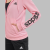 阿迪达斯（Adidas）女装运动套装连帽拉链长袖上衣外套跑步束口长裤子训练服粉色黑色春秋2022新款 粉色/黑色 S