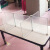 百骄 JR-12 桌面餐桌分隔板十字塑料就餐挡板透明幼儿园学校食堂吃饭板 白（磨砂）30×40cm