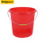 企桥 红色手提塑料水桶 洗车桶化工储水桶清洁桶 口径39.5*高36cm约28升 10/件