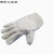 盛融乾双层全帆布劳保用品手套耐用加厚复合绒里线工业修防护电焊工 丙布彩条帆布手套(10双) XL