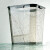 希万辉 轻奢办公室卫生间时尚纸篓垃圾桶 透明灰16L