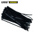 安赛瑞 尼龙扎带（500根装）3.6×150mm 黑色 自锁式尼龙捆扎带 尼龙扎线带 尼龙理线带 尼龙绑扎带10132