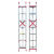 铝合金伸缩梯家用梯子升降工程梯定制特厚6米收缩阁楼781012米 特厚款7米3个厚 高6.6米左右