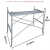 镀锌脚手架钢管架四横杆梯架门式架踏板工地装修广东广州 1.70米高2.0厘厚1套踏板1张