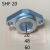 光轴支架卧式支撑座固定底座SHF810121620253035405060 SHF 20 限位支架