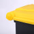 希万辉 医疗垃圾桶黄色诊所用脚踏式医疗废弃物垃圾桶摇盖大小号 50L中间脚踏-加强型（灰桶黄盖）