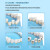美的（Midea）冲牙器洗牙器水牙线洁牙器家用便携清洁口腔高频脉冲预防去除牙结石正畸适用520情人母亲节礼物 蓝白 5支喷头 重力球设计-240ml水箱