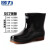 回力雨鞋男士中高筒防水雨鞋户外雨靴套鞋 HL557 男女通用黑色短筒 44码