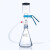 无尘服 溶剂砂芯过滤器1L2L高硼硅砂芯抽滤装置实验三角瓶多联支 夹子 1L 配1L溶剂过滤器
