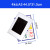 鑫华卡k士A3磁性硬胶套 透明PVC卡片袋  带磁性贴框展示牌 仓库货架标识牌 【10个装】43.8*31cm 蓝色