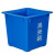 庄太太【垃圾桶30升加厚27*40*47】果壳箱蓝色工业垃圾桶ZTT-9604