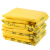 企桥 黄色医疗废物包装袋诊所医院平口式垃圾袋一次性大号加厚 平口80*90 3丝 100只/包