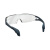 UVEX 9065225 c-fit 安全眼镜 全景镜片内外侧防刮视野宽阔佩戴舒适 灰色镜框 1副装  企业定制
