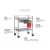 嘉传 推车二层 二层 不锈钢材质 整体式 单位台 起订量2 货期60天