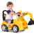 麦格萌（MAIGEMENG）儿童电动挖掘机可坐可骑人大号小孩挖土机儿童挖挖机玩具车宝宝 标配滑行款灯光音乐