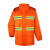 久臻 9602 反光雨衣 环卫工消防分体雨衣雨裤套装 橙色 XL-175