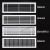 中央空调出回风口百叶格栅新风定制送风通排进风加长吊顶ONEVAN 出风口700mmX125mm