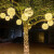 贝工 藤球灯挂树灯 户外亮化春节新年氛围灯 红色 直径30cm 户外防水花园景观灯节庆灯