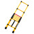 安归 绝缘梯子 YD-YGT 2米 鱼竿式伸缩单梯 玻璃钢 电力工程施工专用便携式竹节梯