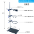 定制适用于标准大号铁架台50/60/80cm/1米方座支架加厚底座十字夹 国标大铁圈(需配十字夹用)