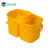 白云清洁（baiyun cleaning）AF08060 轻便式榨水桶 拖把清洁桶 圆头拖把挤水桶 16L柞水桶-黄色