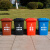 庄太太 【50L咖啡色湿垃圾】上海干湿分类分离加厚塑料环卫垃圾桶垃圾桶市政塑料垃圾桶