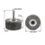 跃励工品 重型钢丝刷 加厚2寸6mm杆钢丝轮 除锈腐蚀粗碳钢丝轮 直径50mm厚度20mm 一个价 